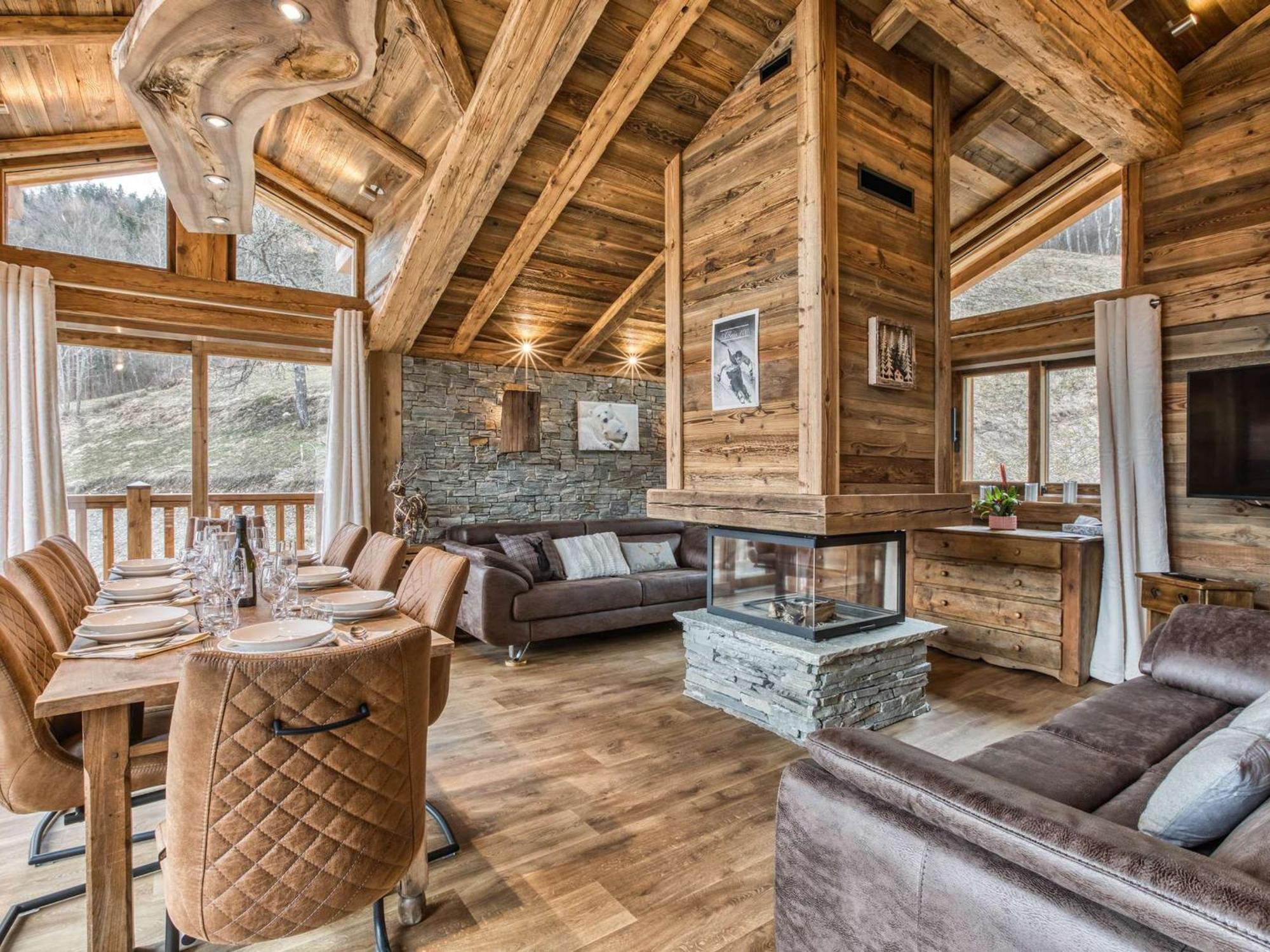 Chalet Spacieux Pres Des Pistes Avec Cheminee Et Wifi, Courchevel - Fr-1-631-224 Villa Kültér fotó